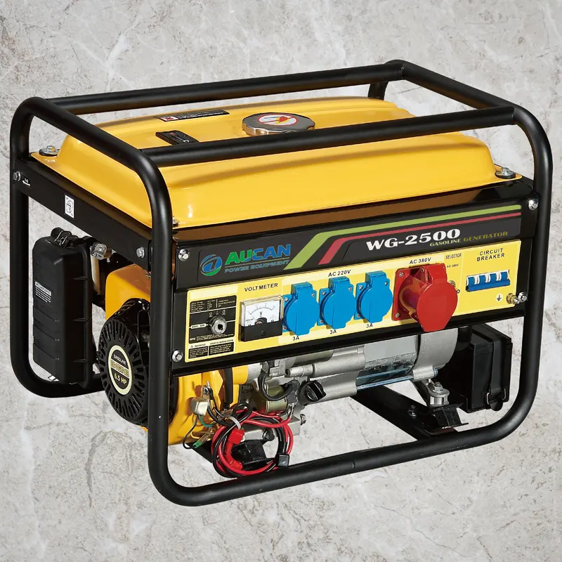 2.5kva Gasoline generator single phase mini generator easy to take generator petrol for home use