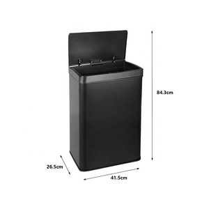 13 Gallon 50 Liter Stainless <strong>Steel</strong> Waste <strong>Bin</strong> Touchless Rectangular Motion Sensor Trash Can Smart Garbage Can for Kitchen - Product Image 2