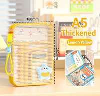 Sac de rangement en maille en forme de L pour documents A4 A5, idéal pour les examens et les livres, vente en gros pour fabricants