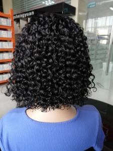 Perruque Courte Bob Brésilienne Pas Chère avec Dentelle Frontale HD Ondulée <span class=keywords><strong>en</strong></span> Cheveux Humains, Perruques Complètes sans Colle <span class=keywords><strong>en</strong></span> Dentelle HD pour Femmes Noires - Product Image 6