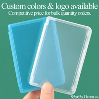 SUNSHING - Funda Transparente para Tarjetas de Identificación, Estuche para Tarjetas de Regalo de PP, Porta Tarjetas de Visita Premium, Caja de Almacenamiento para Tarjetas de Membresía VIP OEM ODM