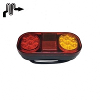 Feux arrière LED marins submersibles 21 LED, feux de stop, feux de plaque d'immatriculation, réflecteurs, feux de remorque LED 12V pour camion, remorque, bus, caravane