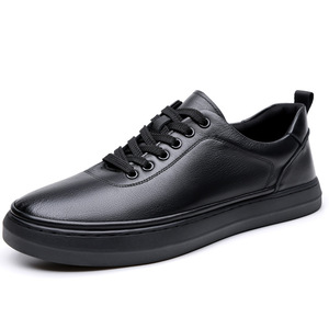 Sandalias Planas para Hombre, de Cuero Vacuno de Primera Calidad, Suaves, Transpirables, Casuales, de Verano, Negras, con Diseño Calado y Cordones Delanteros - Product Image 5