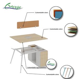 Escritorio Modular para <span class=keywords><strong>Oficina</strong></span> Glory Merge, Estación de Trabajo Compartida para 2, 4, 6 u 8 Personas, Extensible, Espacio Abierto, Cubículo, Estación de Trabajo para Personal - Product Image 6