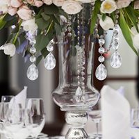 Pièces de lustre en cristal clair pièce maîtresse de mariage pendentif en cristal de lustre en forme de larme de 38mm