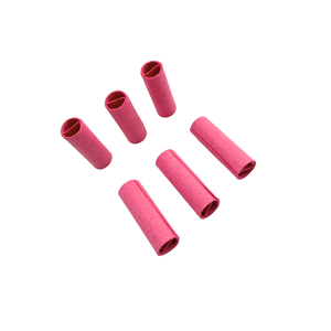 Cônes en papier rose de haute qualité avec franges à pompons pour projets d'artisanat - Product Image 3