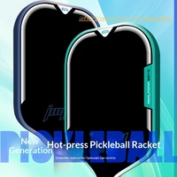 Meilleure vente transfrontalière : Ensemble de raquettes de pickleball en fibre de titane-carbone pressée à chaud de 5e génération, finition mate texturée T700, 225g