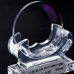 Atacado Lentes 1.56 Resina Oftálmica Prescrição HMC + EMI Lentes De Óculos De Lentes Ópticas 1.56 Blue Cut - Product Image 4