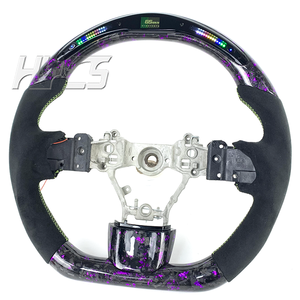 Accessoires d'intérieur de voiture Volant en fibre de carbone forgé à LED pour Subaru Evolution EVO 10w Rx STI - Product Image 2