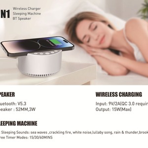 Kalonka Lecteur audio <span class=keywords><strong>portable</strong></span> Super Bass <span class=keywords><strong>3</strong></span> en 1 <span class=keywords><strong>Mini</strong></span> Retro White Noise Support de téléphone <span class=keywords><strong>portable</strong></span> avec <span class=keywords><strong>charge</strong></span> sans fil Haut-parleur <span class=keywords><strong>Bluetooth</strong></span> - Product Image 4