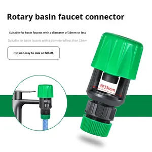 Adaptateur universel pour <span class=keywords><strong>tuyau</strong></span> d'<span class=keywords><strong>arrosage</strong></span> en plastique pour la <span class=keywords><strong>cuisine</strong></span> et le jardin, pour usage agricole, orange - Product Image 3