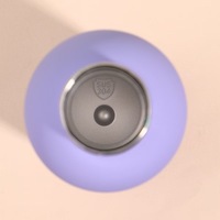 Gourde isotherme sportive en acier inoxydable blanc de 500 ml à petite ouverture avec bouchon à poignée souple en bambou pour jeunes adultes et vie universitaire