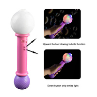 Jouets à bulles lumineux promotionnels, baguettes à bulles électriques rondes - Cadeaux amusants, machine à bulles en plastique pour enfants, jouet d'extérieur pour l'été