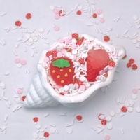1000g all'ingrosso frutta fragola giocattoli fai da te per bambini adesivi Scrapbooking fogli di argilla morbida fai da te artigianato per bambini progetti d'arte