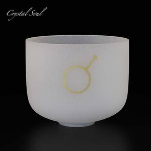 Personalizzazione dell'anima di cristallo di 7 colori Chakra dello strumento musicale della ciotola del suono al quarzo smerigliato - Product Image 5