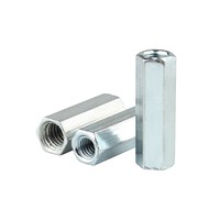 Entretoises hexagonales filetées en acier au carbone zingué M4 M5 M6 pour l'installation d'espacement de matériel électronique