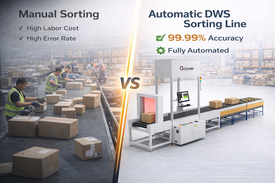 Gosunm New Automatic DWS System Parcel Dimensioning Weighing Scanning ...