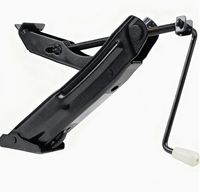 Cric à ciseaux compact à manivelle de 0,6 tonne, élévateur mécanique portable pour changement d'urgence de pneus de petite voiture