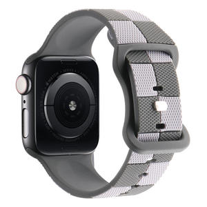 สายนาฬิกาซิลิโคนขายส่งจากโรงงานสำหรับ Apple Watch S10 11 46 มม. Ultra 49 มม. SE 44 มม. สายนาฬิกาแบบสปอร์ตพร้อมหัวเข็มขัดสแตนเลส - Product Image 6