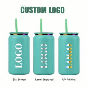 Wholesale 16Oz Stainless Steel Tumbler Cups <b>Mason</b> <b>Jars</b> Gold Electroplated for Laser Engraving Sublimation Blanks - Product Image 2