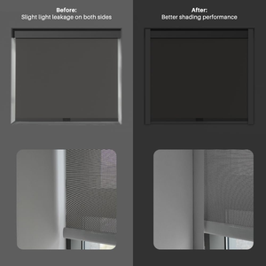 <b>Wholesale</b> 100% Blackout PVC Light Blocker Blackout Side Tracks Side Strips for Window <b>Blinds</b> and Shades - Product Image 2