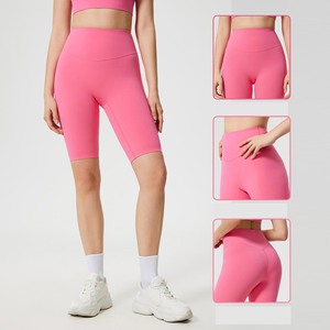 Pantalones Cortos de Yoga YIYI de Excelente Calidad, Delgados, Sin Costura Delantera, Cintura Alta, Elásticos, con Bolsillo - Product Image 6