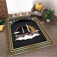 Tapis de prière islamique personnalisé écologique, portable, lavable, fabriqué en Chine, articles cadeaux islamiques