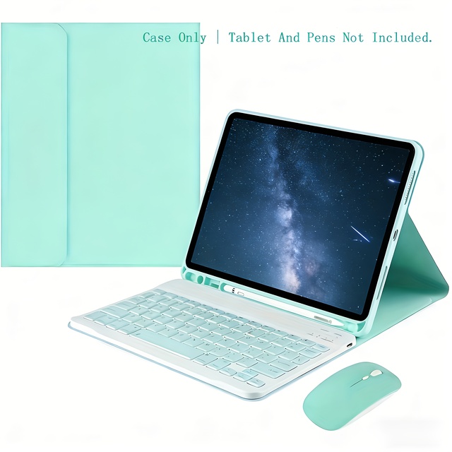 Slim Detachable Backlit Bluetooth Keyboard Case with Pencil Slot for iPad 11Air Pro Full Protection Tablet Cover