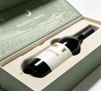 Boîte cadeau de luxe personnalisée en forme de livre magnétique pour vin, emballage de bouteille de vin en papier recyclé pour mariage, anniversaire, cadeau d'entreprise