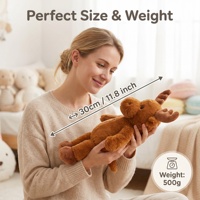 Peluche lestée pour micro-ondes, amovible et lavable, remplie de lavande et de graines de lin, pour compresses chaudes et froides