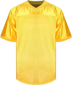 T-shirt à manches courtes à la mode conçu maillot de jeu de football américain personnalisé en maille classique - Product Image 3