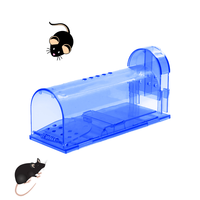 Piège à souris écologique en plastique en stock avec boîtier transparent pour une utilisation intérieure/extérieure dans les chambres, les balcons et les rangements