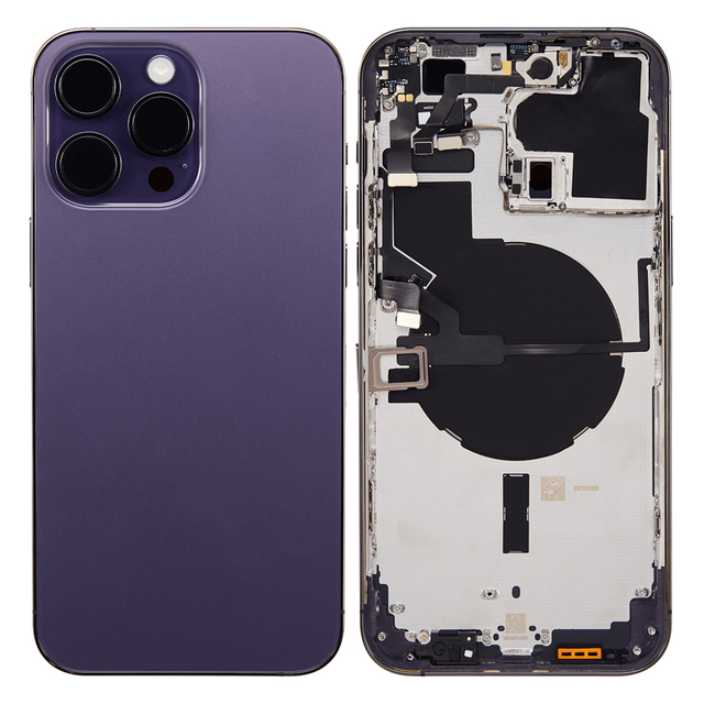 Wholesale High Quality Aftermarket Mobile Phone Middle Frame Back Cover Glass Housing Complete iPhone 14 Pro Max Replacement