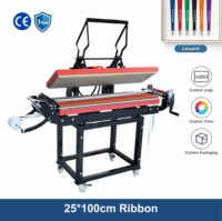 Nouvelle Presse à Chaud Manuelle Industrielle 25x100cm pour Lanières, Machine de Transfert par Sublimation à Double Chauffage Latéral, Outil de Sublimation en Gros