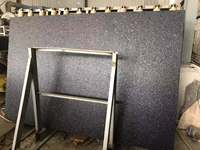 Granite noir Angola Labrador naturel, granito Nero Angola, dalles polies, grandes dalles, comptoir, prix d'usine