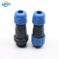 Connecteur de signal circulaire en laiton étanche IP68 SD13/SP13, 1 à 7 broches, raccord fileté mâle/femelle, 250V-380V 5A-25A, résistant au feu