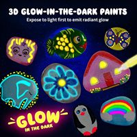 Kit de Peinture Transfrontalier Lumineux dans le Noir pour Enfants, Cadeau DIY Créatif pour Garçons et Filles de 6 à 12 Ans, Fournitures Artistiques Modèle 813
