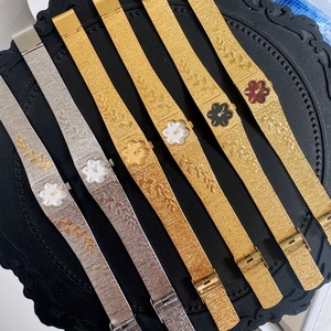 Orologio <span class=keywords><strong>Vintage</strong></span> Quadrato in Oro con Cinturino in Acciaio Inossidabile, Orologio <span class=keywords><strong>da</strong></span> Polso al Quarzo, Elegante Quadrante Floreale, Orologio di Lusso <span class=keywords><strong>da</strong></span> <span class=keywords><strong>Donna</strong></span> - Product Image 2