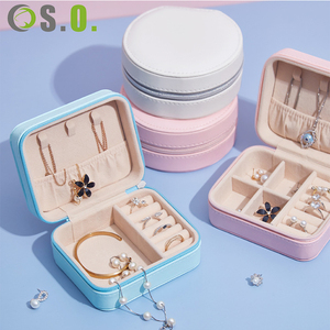 Boîte à bijoux de voyage légère et résistante à l'eau en cuir personnalisée pour femme, pour ranger les bagues et colliers – Vente en gros 2026 - Product Image 1