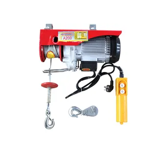 China Manufacture Quality Electric Elevator Wire Rope Hoist Small Electric Cable Pulley Chain Hoist