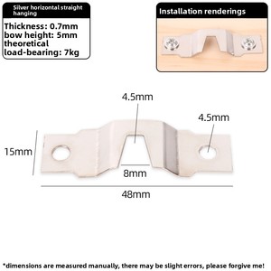 Crochet de suspension à barre droite horizontale or argent <span class=keywords><strong>pour</strong></span> calligraphie peinture crochet de suspension foncé <span class=keywords><strong>pour</strong></span> cadre photo matériel matériel - Product Image 2