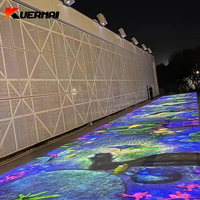 Projecteur interactif au sol Affichage holographique immersif Équipement publicitaire pour centre commercial Support de fête de mariage personnalisé