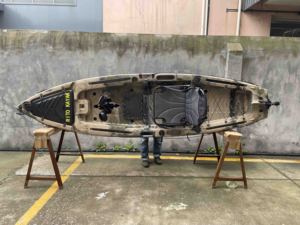 <span class=keywords><strong>Kayak</strong></span> monoplace océanique en plastique rigide, moulé par rotation, modèle Sea Greece, 300 Pedal Roto, capacité 500 lb, avec kit de propulsion, pour usage aquatique, économique - Product Image 6