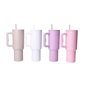 Mug de voyage H4.0 avec poignée, 40oz, double paroi isolée, couvercle, paille, antidérapant, personnalisable ODM - Product Image 6