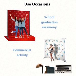 Custom Foldable Modern Retractable Telescopic Washable Advertising Banner Custom Print Portable <b>Stand</b> Display for Indoor/Outdoor - Product Image 4