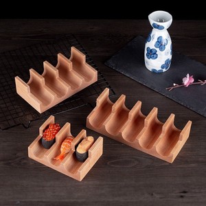 Soporte Profesional Premium de Madera Natural Sostenible para <span class=keywords><strong>Sushi</strong></span> y Tacos, Exhibidor <span class=keywords><strong>Creativo</strong></span> Japonés para Rollos Hechos a Mano, Resistente - Product Image 3