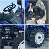 Trattore Agricolo 4x4 da 100 CV con Forte Trazione, Mini Trattore a Ruote Disponibile con Cabina, Caricatore e Kit Retroescavatore