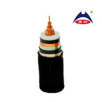 Cable de Alimentación ZR YJV62 26/35kV, Monofásico, Retardante de Llama, Aislamiento XLPE, Cubierta STA PVC, 50mm 70mm 95mm, para Estación de Energía Ferroviaria, 500m