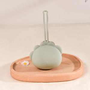 2024 nouvelle idée de produit sans BPA mignon Silicone <span class=keywords><strong>porte</strong></span>-sucette étuis de qualité alimentaire boîte de rangement conteneur pour salle de bain - Product Image 6