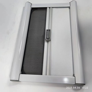 Fenêtre à charnières pour caravane, verre trempé, 500*450mm, avec moustiquaire et store enrouleur pour caravane, <span class=keywords><strong>camping</strong></span>-<span class=keywords><strong>car</strong></span> - Product Image 6